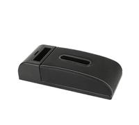 DIQXLGS Car Armrest Mat Universal Height Increase Pad Car Tissue Box Armrest Protection Cushion Storage Box Elbow Support Arm Cover(C3 Black white NO USB)