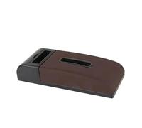 DIQXLGS Car Armrest Mat Universal Height Increase Pad Car Tissue Box Armrest Protection Cushion Storage Box Elbow Support Arm Cover(C4 Coffee No USB)