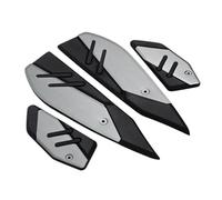 DIQXLGS Foot Panels For Y&amaha For XMAX 125 250 300 400 Footboards Rests Feet Aluminum Foot Pegs Panel Step Floor Footrest Pad(Titanium)