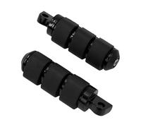 DIQXLGS Footpegs Foot Rest Rubber Pedal Black For Harley For Sportster XL883 1200 For Dyna For Touring For Road For King For Softail For Chopper