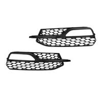 DIQXLGS For A3 S-Line S3 2014 2015 2016 Pair Car Front Bumper Fog Light Grille Cover Honeycomb Mesh Fog Lamp Cover Racing Grill DIQXLGS(Glossy Black)