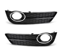 DIQXLGS For A5 2008 2009 2010 2011 2012 Grill Cover Black 8T0807681 8T0807682 Car Front Bumper Fog Light Lamp Grille DIQXLGS(Left and Right)