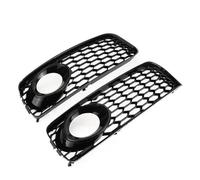 DIQXLGS For A5 S-Line S5 B8 RS5 2008 2009 2010-2012 Honeycomb Mesh Hex Grilles Car Front Bumper Fog Light Lamp Grille Grill Cover DIQXLGS(BLACK)