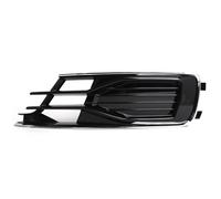 DIQXLGS For A6 C7 2014 2015 2016 2017 2018 4G0807647 4G0807648 Left Right Side Front Bumper Fog Light Grill Grille Cover With Chrome Trim DIQXLGS(Left)