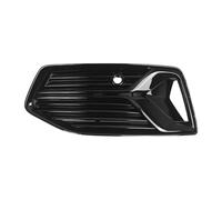DIQXLGS For A6 C8 2019-2023 Glossy Black Fog Light Grille Lower Bumper Grill Fog Light Vent Directly Replace Front Lower Grille DIQXLGS(Left)
