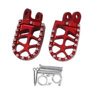 DIQXLGS For Africa For Twin XRV 650 XRV 750 XRV650 XRV750 Motorcycle Footrest Footpegs Foot Pegs Rest Pedal Parts Accessories(RED)