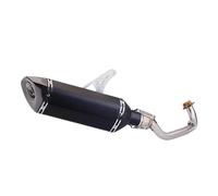 DIQXLGS For Aprilia For SRMAX300 SR MAX250 Full System Motorcycle Exhaust Escape Modified Front Link Pipe With Carbon Tip Muffler Slip On(BLACK)