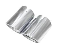 DIQXLGS For B&MW 3 Series G20 G21 320D 330i 320i 2023 2024 Muffler Tip Tailpipe Replacement Exhaust System Nozzle Exhaust Cover(Silver,2PCS)