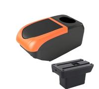 DIQXLGS For Baojun For Yep Car Armrest Box Accessories Interior Details Storage Box Retrofit Parts(B2 Orange frame 6USB)