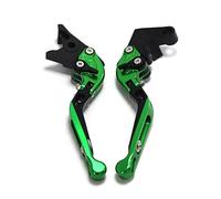 DIQXLGS for Benelli TNT 125 135 TNT125 TNT135 2016-2017 Motorcycle Folding Extendable Adjustable Clutch Brake Levers(Green Black)
