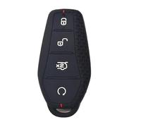 DIQXLGS For BYD For Han Ev For Tang For Qin PLUS For Song Pro MAX For Yuan For Dolphin E2 Car Key Case Cover Silicone Keychain Protective Shell(BLACK)