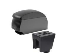 DIQXLGS For C&hevrolet For Aveo T200 T250 T255 Central Armrest Box Center Console Storage Box With USB(B2 Black double)