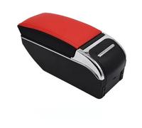 DIQXLGS For C&hevrolet For Lova For Aveo Armrest Box Central Content Interior Arm Elbow Rest Storage Case With Cup Holder(B-Black red panel)