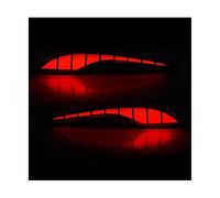 DIQXLGS For C&hevrolet For Malibu XL 2019 2020 2021 2022 2023 LED Rear Bumper Reflector Lights Brake Dynamic Turn Signal Car Accessories 12V(RED,Pattern C)