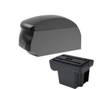 DIQXLGS For C&hevrolet For NIVA Car Armrest Box Storage Box Car Interior Accessories Charging With USB Interface(A2 Black single)