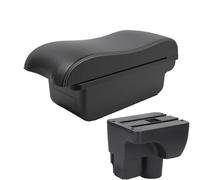 DIQXLGS For C&hevrolet For Sail 3 For Aveo 3 Car Armrest Retrofit Parts Storage Box Decoration Car Accessorie(A3 Black white NO USB)