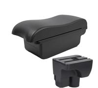 DIQXLGS For C&hevrolet For Sail 3 For Aveo 3 Car Armrest Retrofit Parts Storage Box Decoration Car Accessorie(A2 black line No USB)