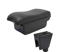 DIQXLGS For C&hevrolet For Spark Armrest Box For C&hevrolet For Spark 3 III For Aveo T200 Car Armrest Storage Box(B1 Black red 3USB)
