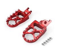 DIQXLGS For CRF450R CR 125R 250R CRF 150 250 450 R X RX For RALLY 1000L Motorcycle 57mm Wide Foot Peg Footrest Pedal(RED)