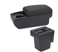 DIQXLGS For F&ord For Focus 2 For Focus Mk2 Car Armrest Accessories Interior Details Retrofit Parts Storage Box(B1 Black red 6USB)
