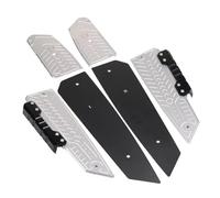 DIQXLGS For Forza 125 350 300 250 Forza125 Forza250 Motorcycle Footrest Footboard Footpads Foot Pads Foot Pedals Rest Step Plate(Silver)