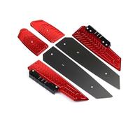 DIQXLGS For Forza 125 350 300 250 Forza125 Forza250 Motorcycle Footrest Footboard Footpads Foot Pads Foot Pedals Rest Step Plate(RED)