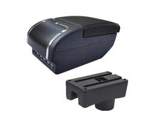 DIQXLGS For Hyundai For Accent For Tagaz Armrest Box For Accent Car Armrest Box Interior Parts Center Storage Box(E black line 9USB)