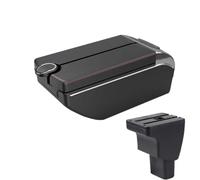 DIQXLGS For Hyundai I10 Car Armrest Box Central Storage Box Interior Retrofit Parts Car Accessories Central Armrest Box(B1 Red line 7 usb)