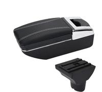 DIQXLGS For Hyundai I20 2012 Car Armrest Box Interior Parts Retrofit Parts Storage Box Car Accessorie(A3 white line No USB)