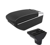 DIQXLGS For Hyundai I20 2012 Car Armrest Box Interior Parts Retrofit Parts Storage Box Car Accessorie(A3 Black white 7USB)