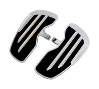 DIQXLGS For Indian For Scout For Sixty For Rogue For Twenty For Bobber 2015-2023 Driver Footboard Front Foot Rest Pedal Wide Footrest(Silver)