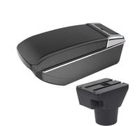 DIQXLGS For KIA For Rio 2 2006 2007 2008 2009 2010 2011 Car Armrest Box Accessories Interior Storage Box Retrofit(B3 Black white NO USB)