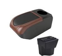 DIQXLGS For KIA For Rio 3 Armrest Box For KIA K2 For X-line For Rio 3 2011 2012 2013-2016 Car Armrest Accessories Interior Storage Box(B3 Brown frame 6USB)