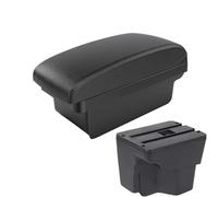 DIQXLGS For KIA For Rio 3 Armrest Box For KIA K2 X-line For Rio 3 2011 2012 2013 2014 2015 2016 Car Armrest Accessories Interior Storage Box(A2 black line No USB)