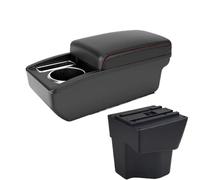 DIQXLGS For KIA For Rio 5 Armrest Box 2012 2014 2013 2015 2016 2017 2018 2019 Parts Car Armrest Box Storage Box(A1 Black red NO USB)