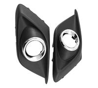 DIQXLGS For Mazda 3 For Axela 2014 2015 2016 BKD150C11 BKD150C21 Car Front Bumper Fog Light Lamp Grille Cover Hood Guard Left/Right (Black+Chrome)