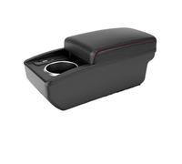 DIQXLGS For N&issan For DATSUN MIDO NODO Car Armrest Car Storage Box Interior Retrofit Central Armrest Box(B1 Black red 6USB)