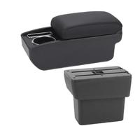 DIQXLGS For N&issan For Note E-Power 2016 2017-2022 Car Armrest Box Central Storage Box Interior Retrofit Car Accessories(C2 Black line NO USB)