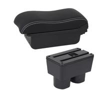 DIQXLGS For N&issan For Tiida C11 Armrest For Sylphy For Tiida For Latio Car Armrest Box Interior Center Storage Box(B3 Black white 3USB)