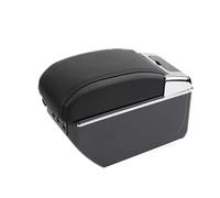 DIQXLGS For Opel For Corsa E 2014 2015 2016 2017 2018 2019 2020 Car Armrest Box Storage Box(C2 black line 7USB)