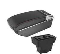 DIQXLGS For Opel For For Astra J Car Armrest 2012 2013 2014 2015 2016 2017 2018 2019 2020 Storage Box Retrofit Part Car Accessorie(B1 Black red NO USB)