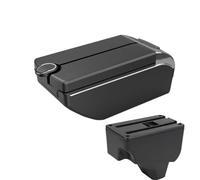 DIQXLGS For Peugeot 2008 Central Armrest Box For Peugeot 208 2019-2024 Car Armrest Storage Box Retrofit Parts(B3 Black white 7USB)