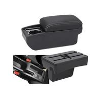 DIQXLGS For Peugeot 307 2001 2002 2003 2004-2008Armrest Box Car Accessories Auto Storage Box Heighten Interior Details(C3 Black white NO USB)