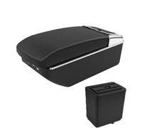 DIQXLGS For Peugeot For Partner Tepee Car Armrest Box Retrofit Storage Box Car Accessories(A2 Black line7 USB)