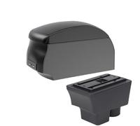 DIQXLGS For S&koda For FABIA Armrest Box For S&koda For Fabia II 2008-2014 Car Armrest Central Storage Box Retrofit With Usb(A2 Black single)
