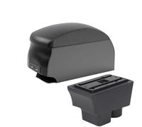 DIQXLGS For S&koda For FABIA Armrest Box For S&koda For Fabia II 2008-2014 Car Armrest Central Storage Box Retrofit With Usb(B2 Black double)