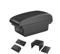 DIQXLGS For SEAT For Leon III 2012 2013 2014 2015 2016 2017 2018 2019 2020 Armrest Storage Box Interior Auto Parts(B3 Black white 3USB)
