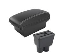 DIQXLGS For Suzuki For Alto Car Armrest Box Accessories Storage Box Car Modification Interior Car Supplies(A3 Black white NO USB)