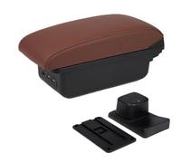 DIQXLGS For Suzuki For Baleno Armrest Box Center Console Modification Accessories Cup Holder USB Interface(B6 brown 3USB)