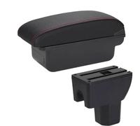 DIQXLGS For Suzuki For Splash Armrest Box Car Storage Box Arm Car Accessories Interior Details Retrofit Parts(C1 Black red NO USB)